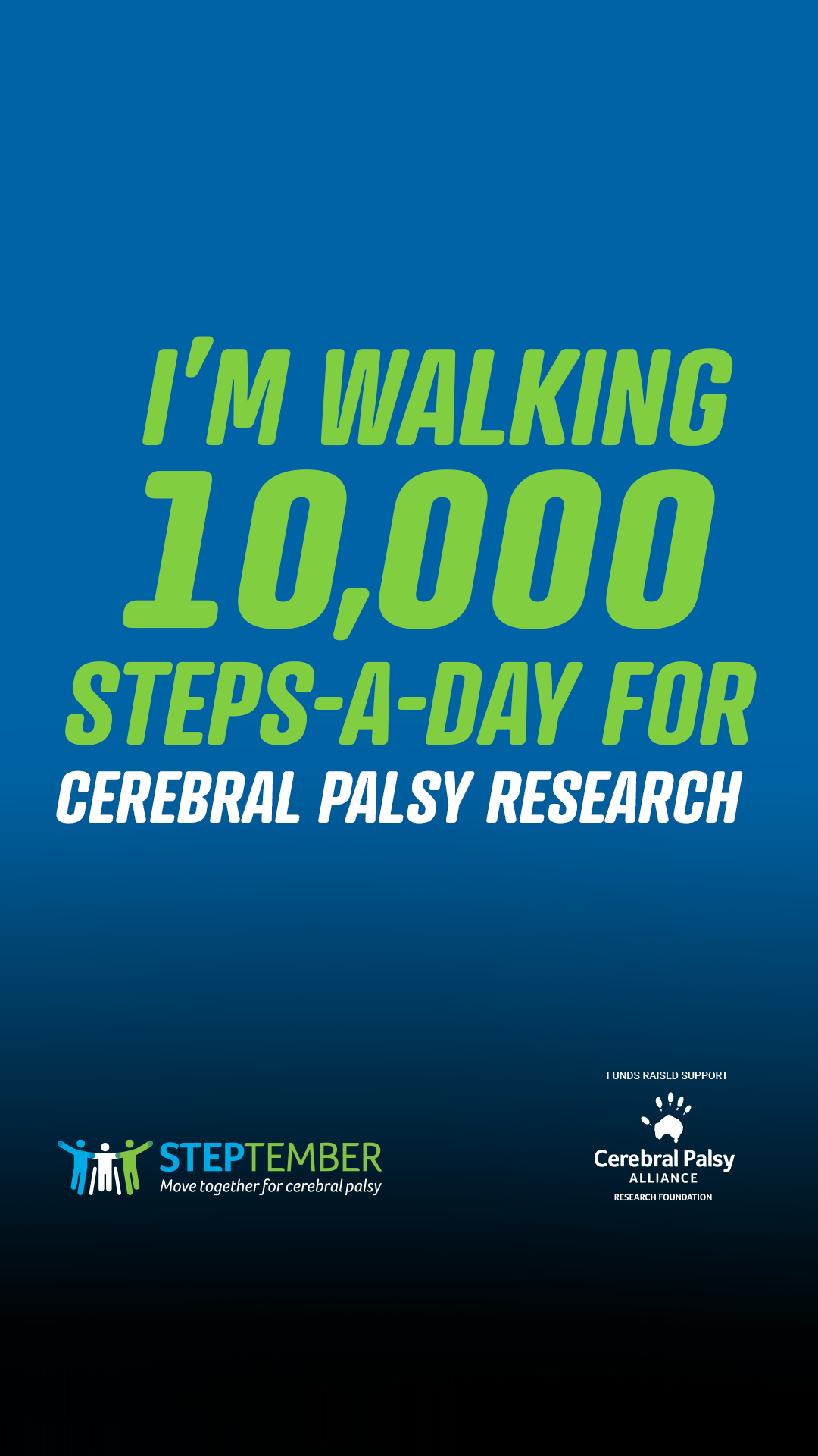 I'm walking 10,000 steps - Story